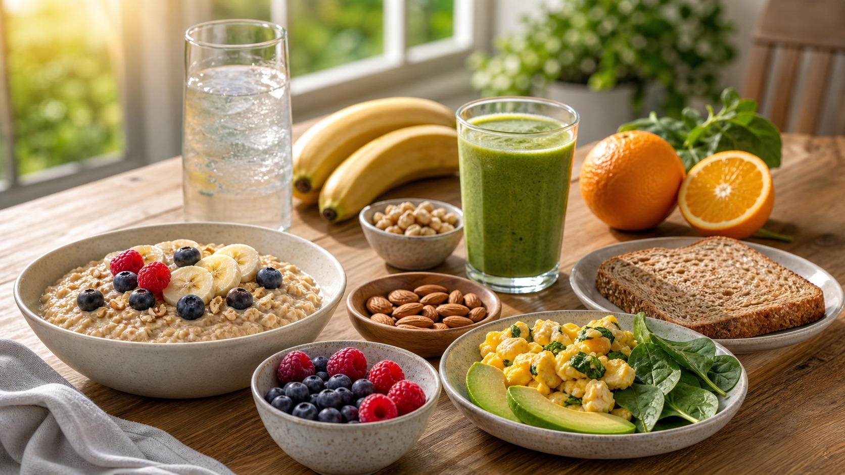 Featured image for best foods for energy without caffeine with healthy food and wellness context